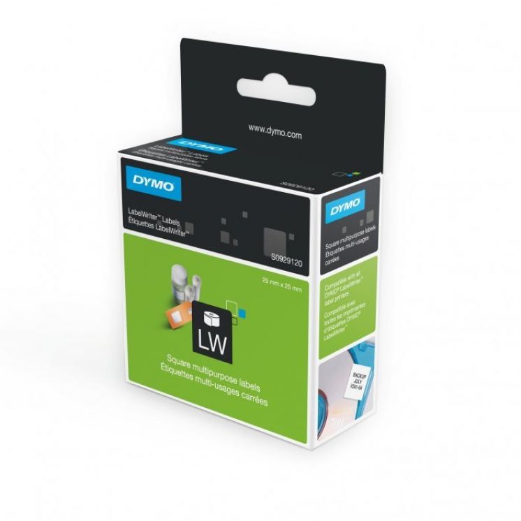 Etykiety DYMO MULTI 25x25 białe 750szt.