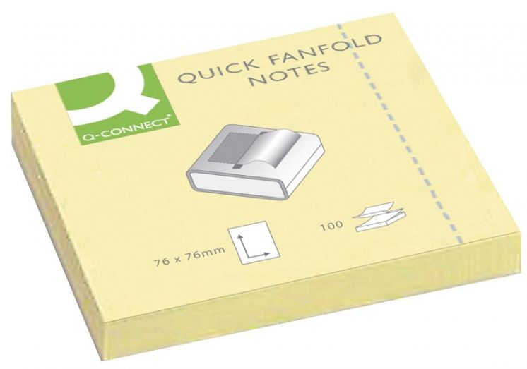 BLOCZEK SAMOPRZYLEPNY TYPU Z-NOTES  Q-CONNECT 76X76 ŻÓŁTY