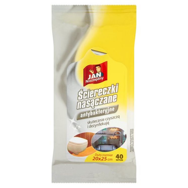 ŚCIERECZKI NASĄCZONE JAN NIEZBĘDNY ANTYBAKTERYJNE A&#039;40
