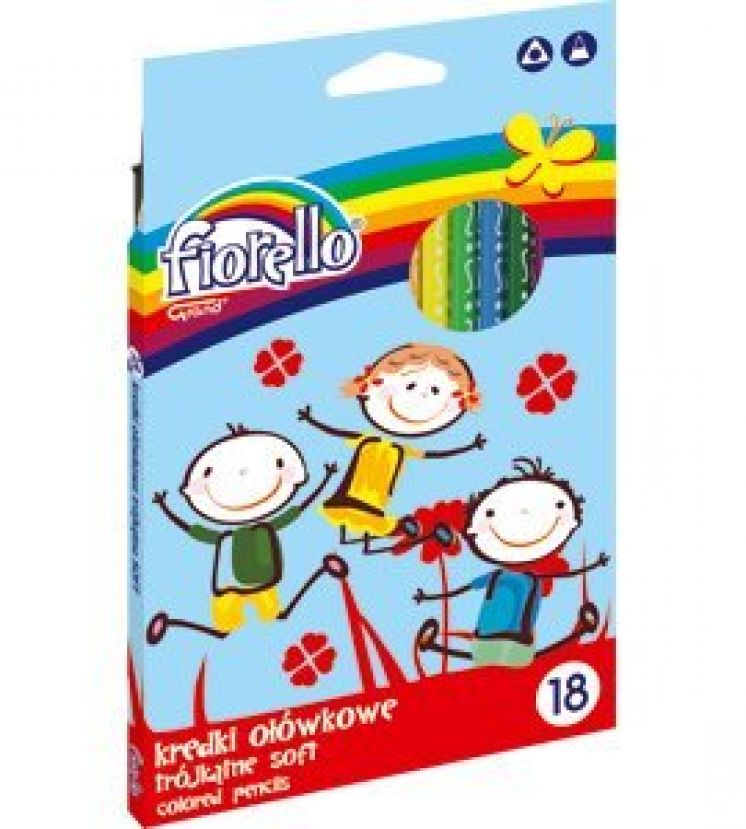 Kredki Fiorello Super soft 18 kolorów