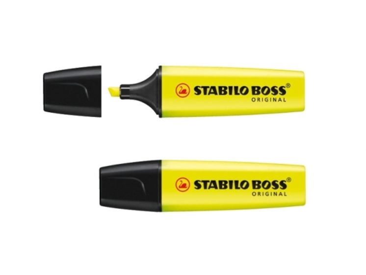 Zakreślacz STABILO BOSS fluorescencyjny żółty