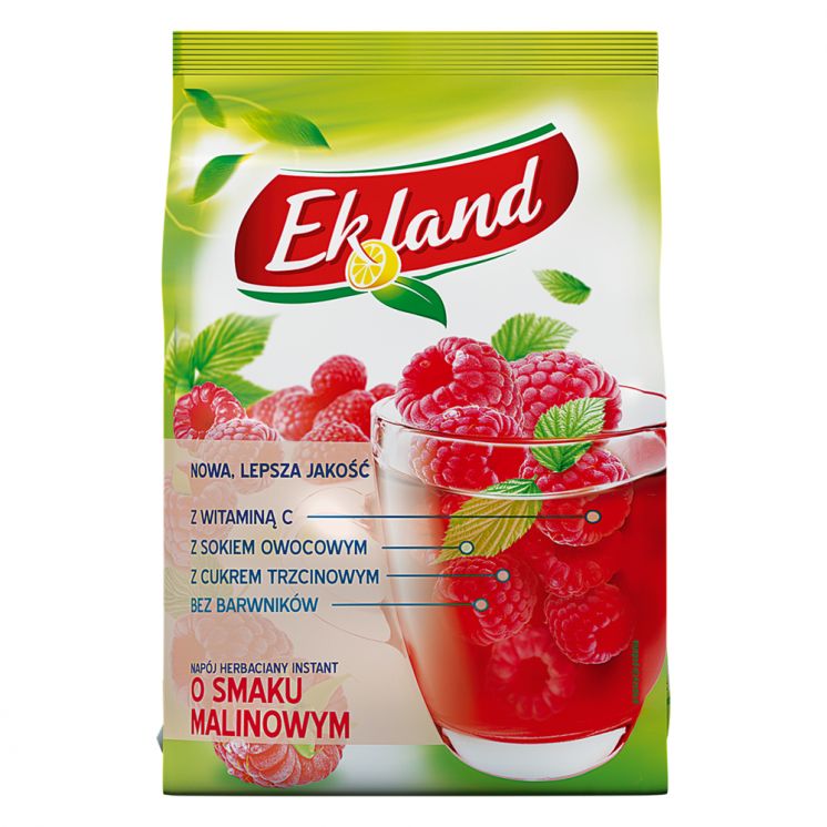 EKLAND NAPÓJ HERBACIANY INSTANT O SMAKU MALINOWYM 300 G