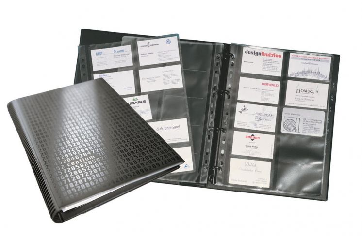 Wizytownik DURABLE VISIFIX A na 400 wizytówek - czarny