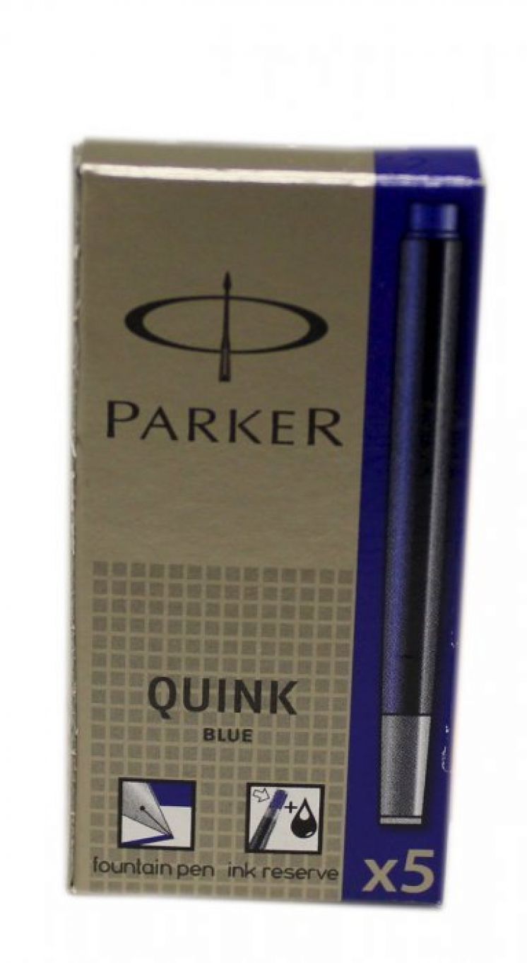 Naboje atramentowe PARKER quink niebieski
