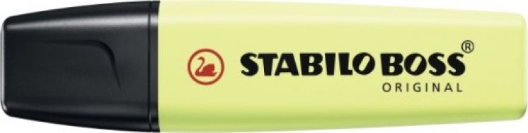 Zakreślacz STABILO BOSS ORIGINAL, pastelowy limonkowy