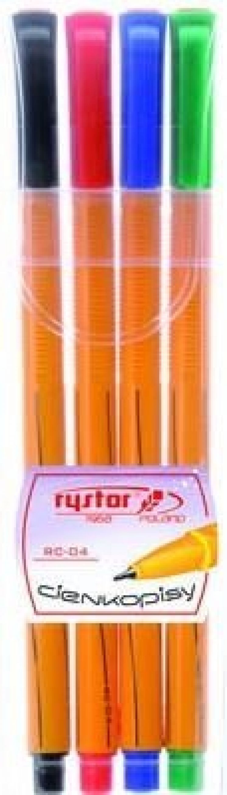 Cienkopis RYSTOR RC-04 etui 4szt.