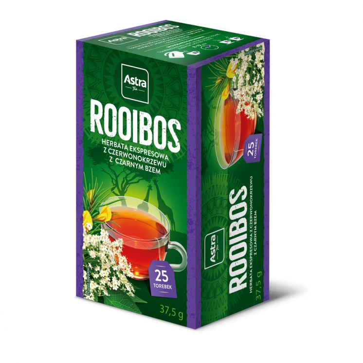 ASTRA HERBATA ROOIBOS CZARNY BEZ 20TB
