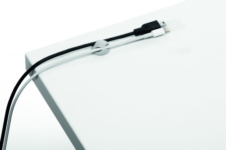 Klips samoprzylepny na 2 kable(6)szary  503810 CAVOLINE CLIP    DURABLE