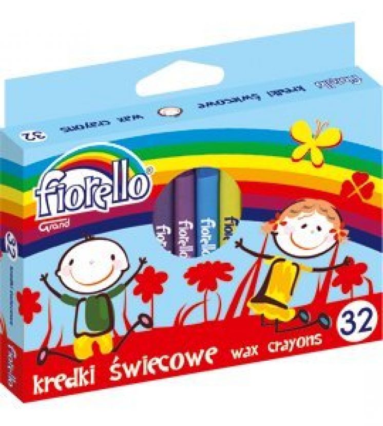 Kredki świecowe fiorello GRAND 32 kolory