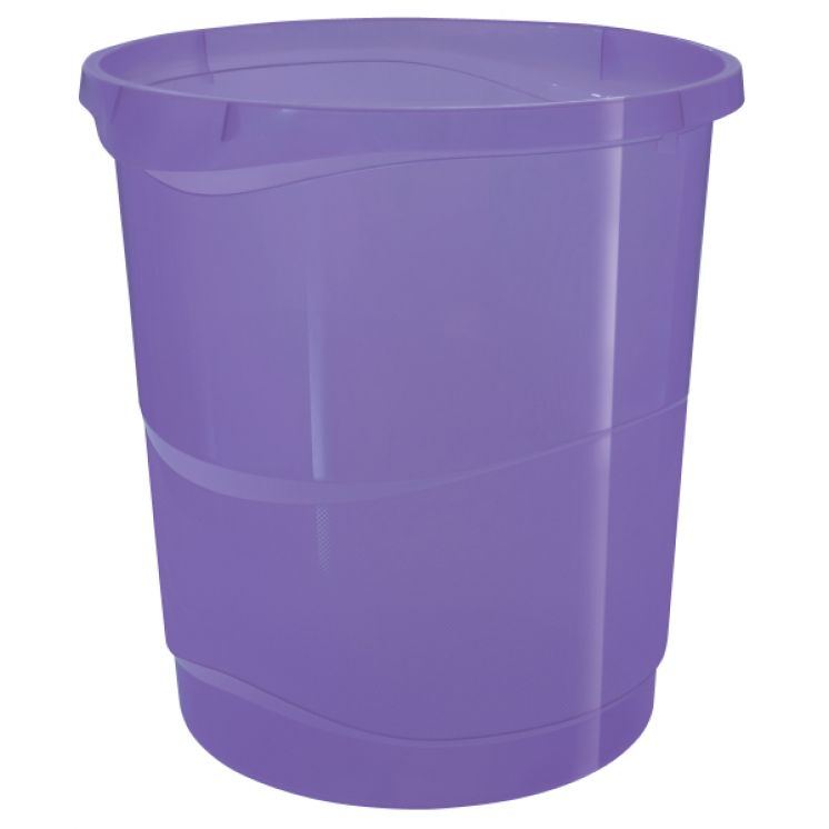 Kosz na śmieci Esselte Colour&#039;Breeze, lawendowy 628462