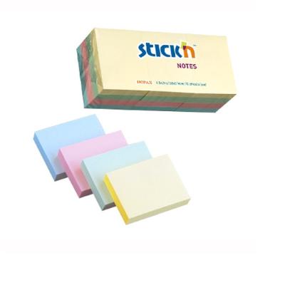 Bloczek samoprzylepny STICK&quot;N 38X51mm 12X100 kartek 4 kolory pastelowe