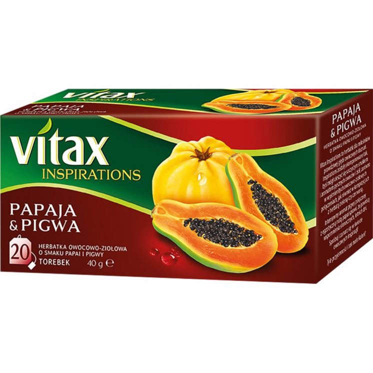 HERBATA VITAX INSPIRATIONS PAPAJA&amp;PIGWA 20TB