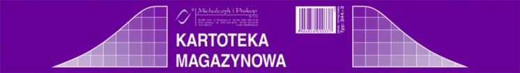 Kartoteka magazynowa MICHALCZYK I PROKOP A5 karton