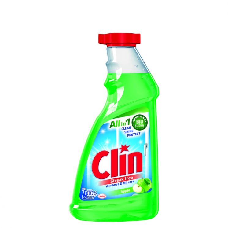 Płyn do szyb CLIN APPLE 500ML ZAPAS