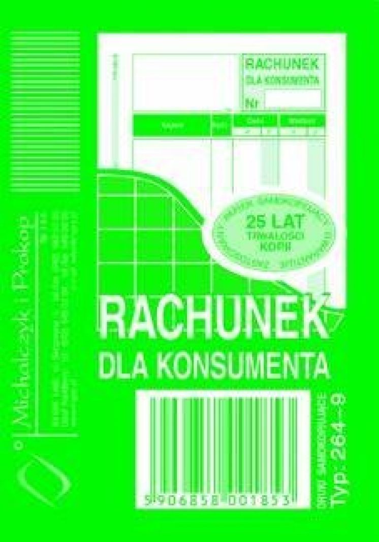 Rachunek dla konsumenta MICHALCZYK I PROKOP A7 wielokopia