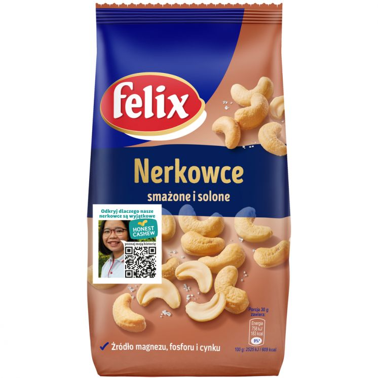 ORZECHY NERKOWACA SMAŻONE I SOLONE FELIX 240G