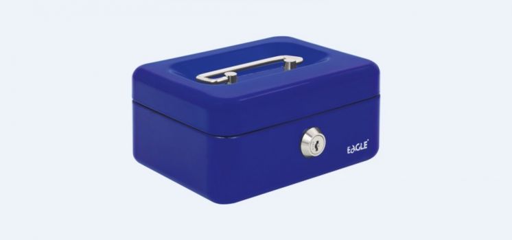 Kasetka na pieniądze EAGLE 8878 XS niebieska
