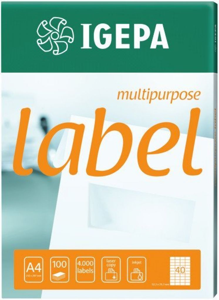 Etykieta samoprzylepna na CD IGEPA 117x41MM