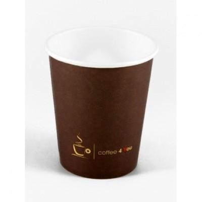 Kubek papierowy 150ml z nadrukiem COFFEE 4 YOU /100/