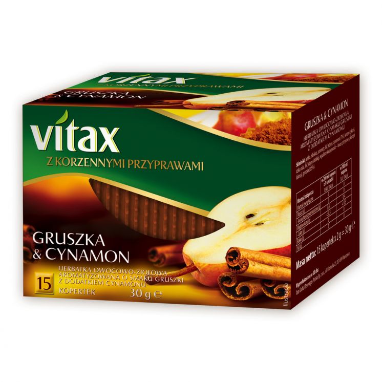 HERBATA VITAX GRUSZKA&amp;CYNAMON 15 KOPERT