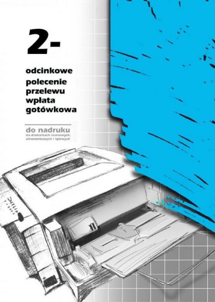 polecenie przelewu-wpłata gotówkowa 2-odcinkowe MICHALCZYK I PROKOP A4 do nadruku