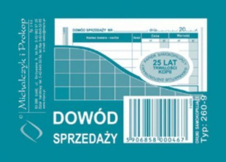 Dowód sprzedaży a7 wielokopia MICHALCZYK I PROKOP