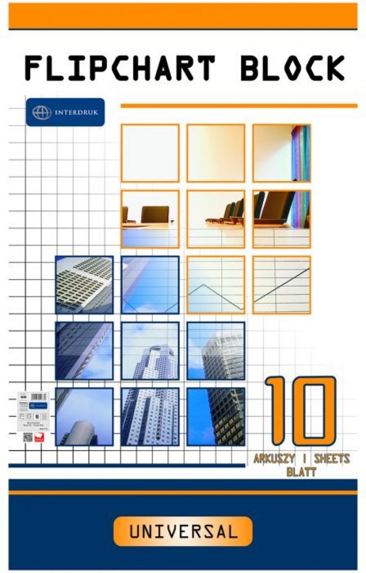 Blok do FLIPCHARTU INTERDRUK 10k.kratka 100x64