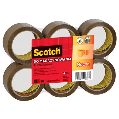 Taśma pakowa Scotch® do magazynowania 50mmx66m brązowa