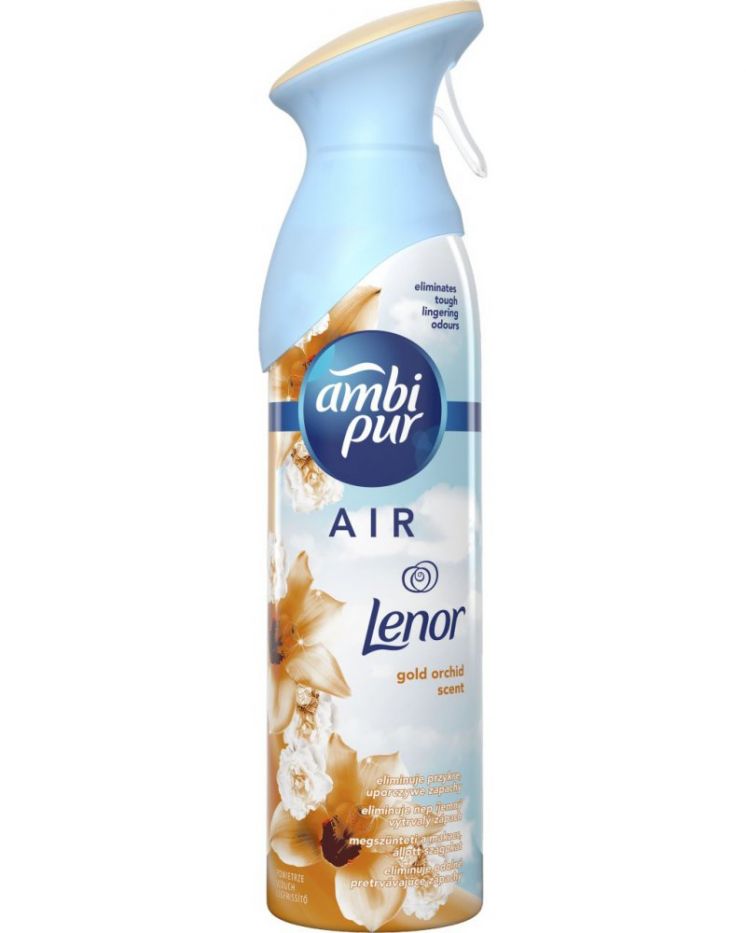 Odświeżacz powietrza Ambi Pur spray Lenor gold orchid 185 ml