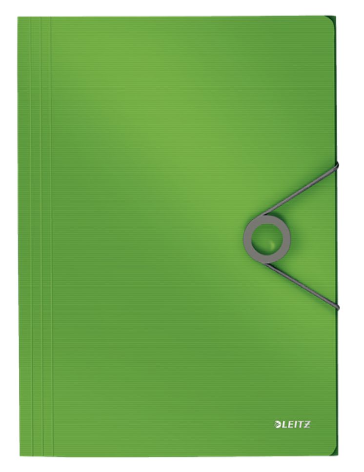 Teczka z gumką PP Leitz Solid A4, jasnozielona 45631050