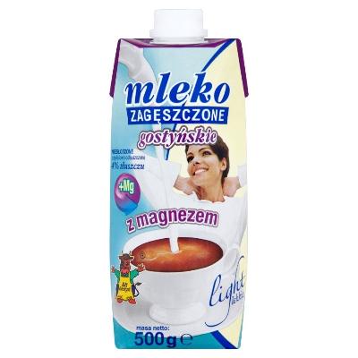 Mleko zagęszczone niesłodzone Gostyń Light z magnezem 500g