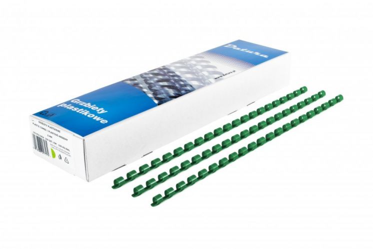 Grzbiety plastikowe datura 19mm zielone (100)