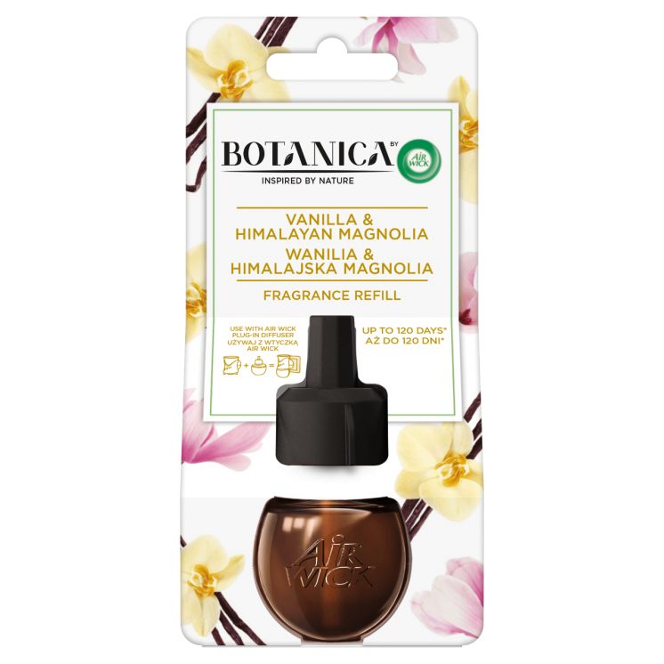 ODŚWIEŻACZ POWIETRZA AIR WICK BOTANICA ELEKTRYCZNY WANILIA &amp; HIMALAJSKA MAGNOLIA 19ML WKŁAD