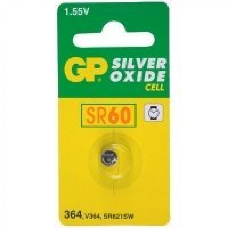 Bateria srebrowa GP; G1 / SR60 / SR621; 1.55V GPPBS364E004