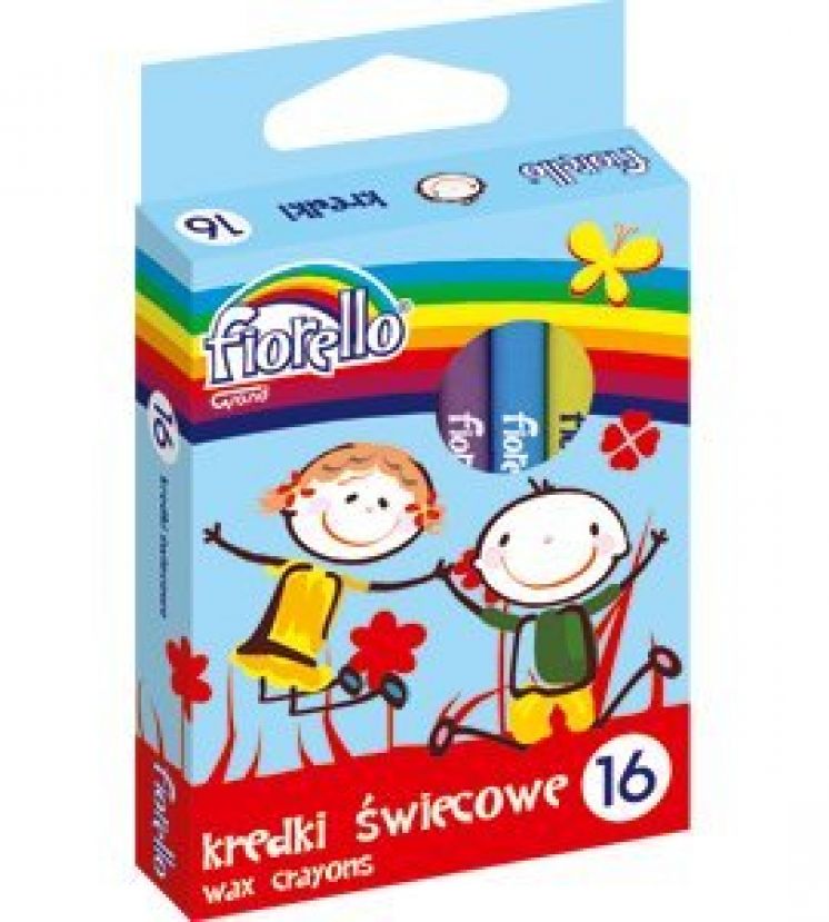 Kredki świecowe fiorello GRAND 16 kolorów