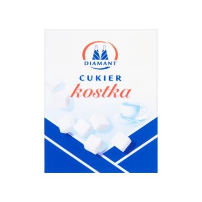 CUKIER BIAŁY DIAMANT KOSTKA 500G