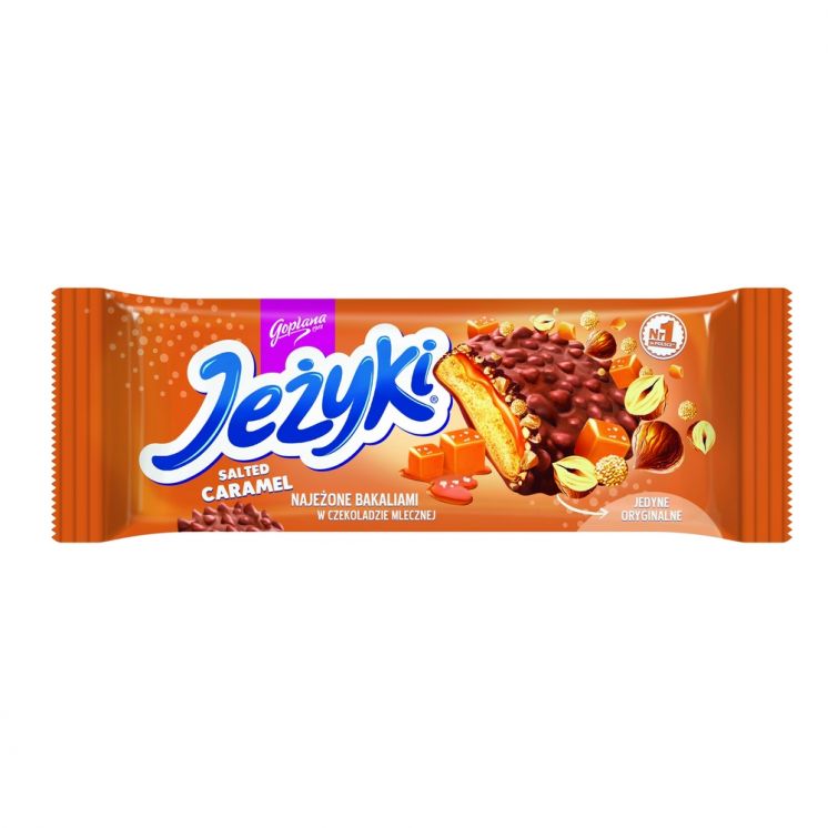 CIASTKA JEŻYKI SŁONY KARMEL 140G