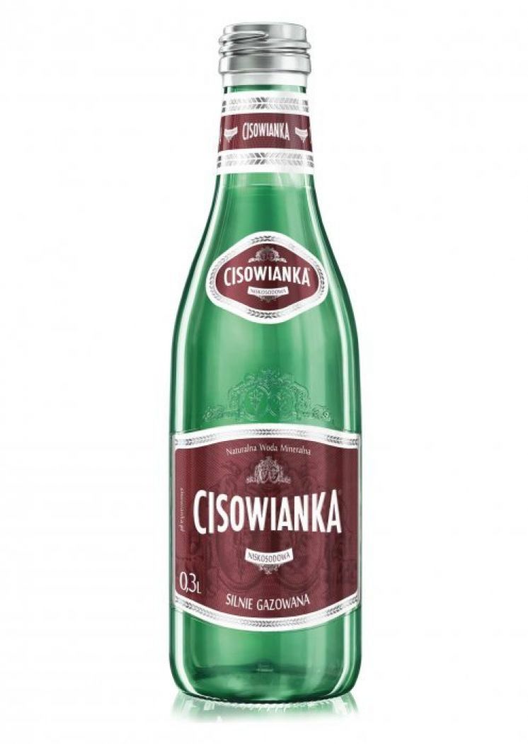 Woda CISOWIANKA Silny Gaz 0,3L SZKLANA BUTELKA