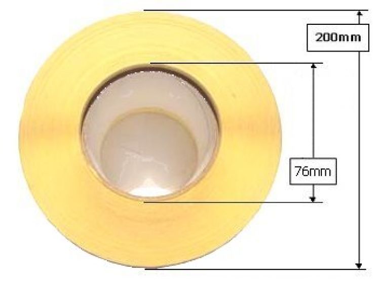 ETYKIETY TERMOTRANSFEROWE 105X148 ŚR. WEW. 76MM /1000/
