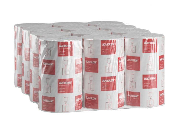 RĘCZNIK PAPIEROWY W ROLI KATRIN CLASSIC S2 BIAŁY 2 WARSTWY 3389