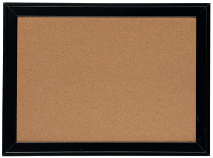 Tablica korkowa Nobo z szeroką czarną ramą, 585x430mm