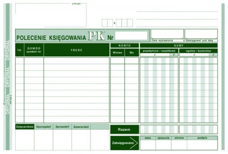Polecenie Księgowania MICHALCZYK I PROKOP A5