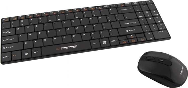 Zestaw Klawiatura+Mysz LIBERTY czarna bezprze EK122K ESPERANZA  2.4GHz