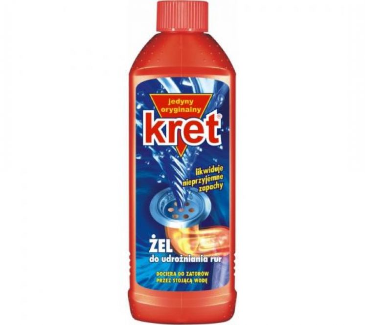 UDRAŻNIACZ DO RUR KRET W ŻELU 1L