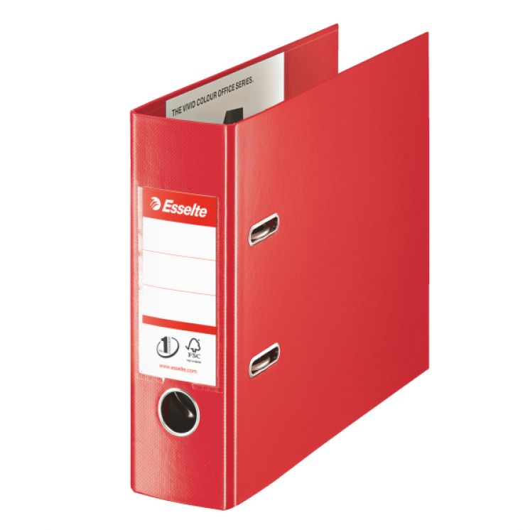 Segregator bankowy ESSELTE power no.1 Vivida a5/75 mm czerwony