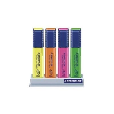 Zakreślacz STAEDTLER S364 ZESTAW 4 kolory W PODSTAWCE