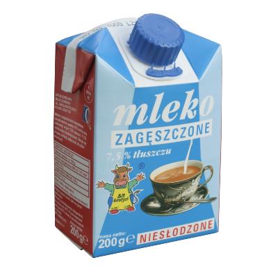 MLEKO ZAGĘSZCZONE NIESŁODZONE GOSTYŃ 200ML