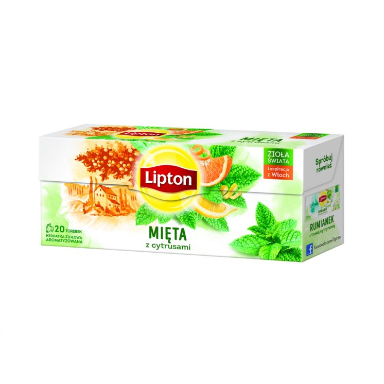 HERBATA LIPTON ZIOŁOWA MIĘTA Z CYTRUSAMI 20TB