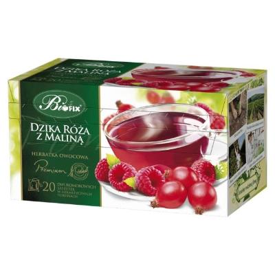 BIOFIX HERBATA OWOCOWA DZIKA RÓŻA Z MALINĄ 20TB