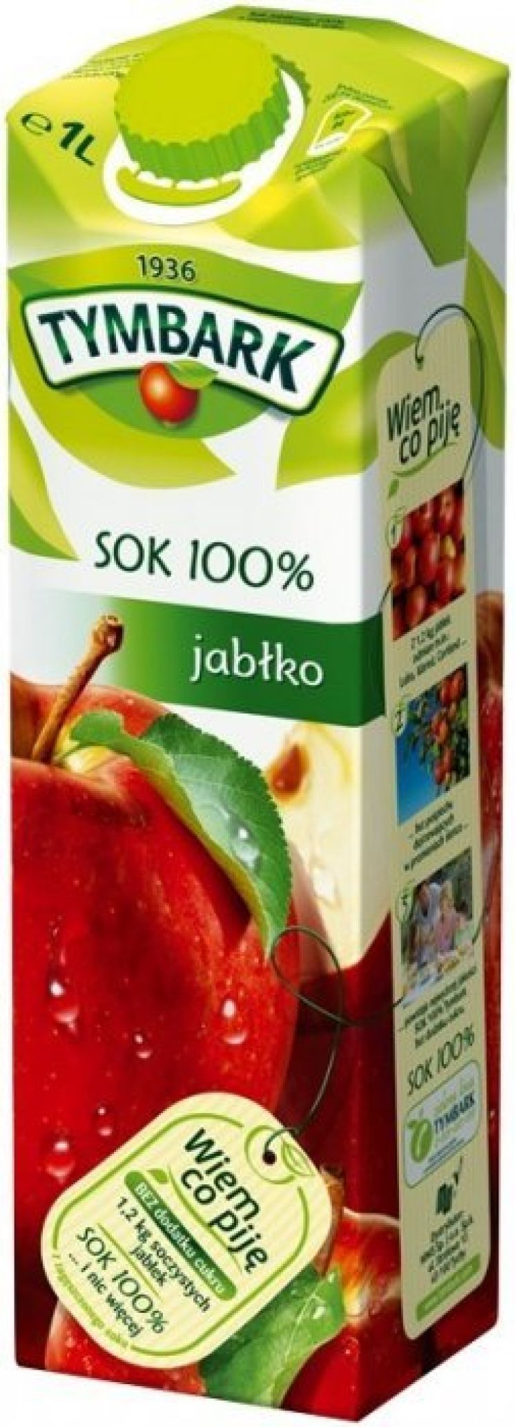 Sok TYMBARK jabłkowy 100% 1L